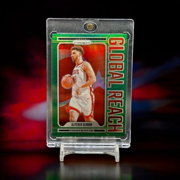 2024-25 Panini Prizm - Global Reach - Green Prizm #1 Alperen Sengun