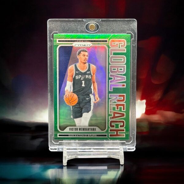2024-25 Panini Prizm - Global Reach - Green Prizm #9 Victor Wembanyama