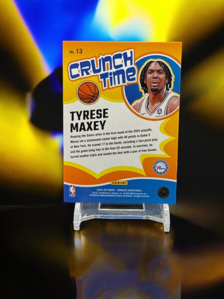 2024-25 Donruss Crunch Time Diamond Red 32/75 #13  Tyrese Maxey