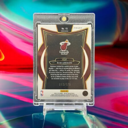 2024-25 Panini Select – [Base] – Maroon Prizm 053/175 #23 Concourse – Bam Adebayo