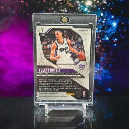 2024-25 Panini Prizm - [Base] - White Lazer Prizm 007/249 #7 Keegan Murray