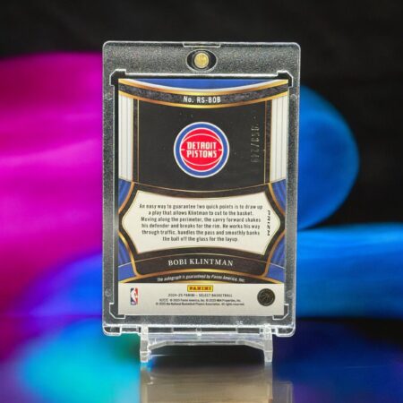 2024-25 Panini Select – Signatures Autographs Prizm 053/249 Rookie #RS-BOB Bobi Klintman