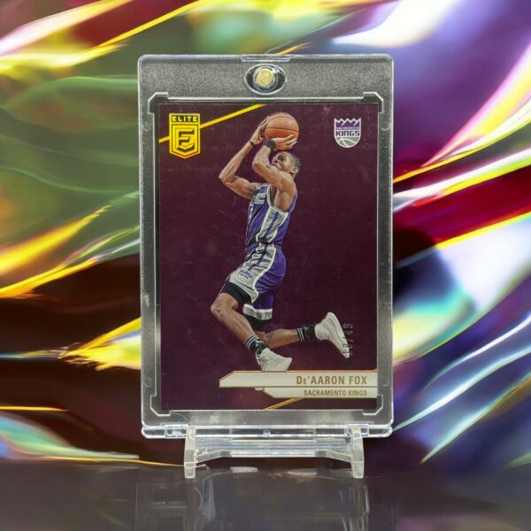 2023-24 Donruss Elite - [Base] - Purple 18/49 #158 De'Aaron Fox