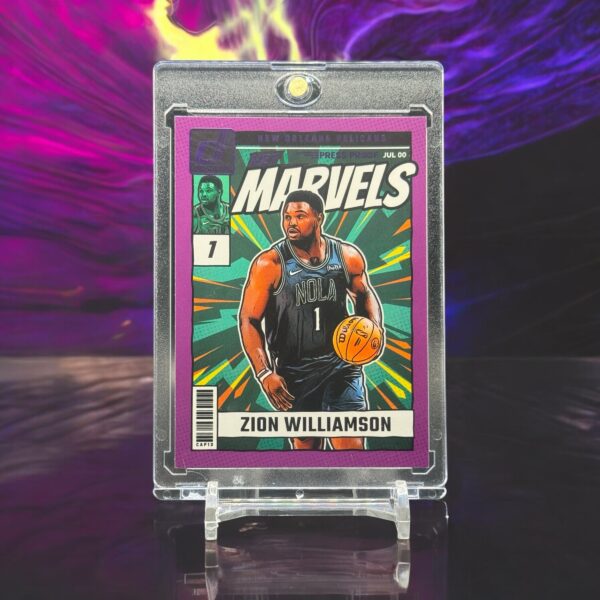 2024-25 Panini Donruss - Net Marvels - Purple Press Proof #18 Zion Williamson