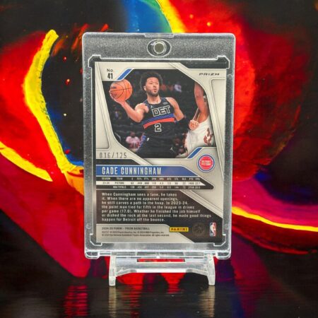 2024-25 Panini Prizm - [Base] - Blue Wave Prizm 41/199 #41 Cade Cunningham