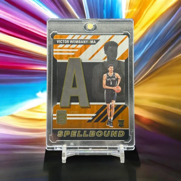 2023-24 Donruss Elite - Spellbound A - Orange Die-Cut Rookie #8 Victor Wembanyama