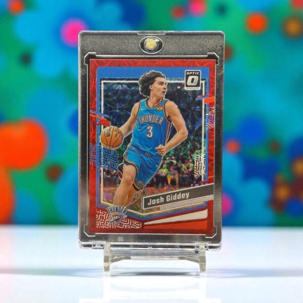 2023-24 Panini Donruss Optic - [Base] - International Red Prizm #33 Josh Giddey