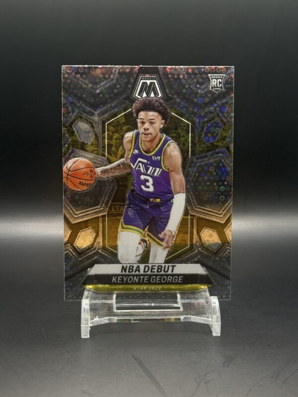 2023-24 Panini Mosaic - [Base] - Fast Break Silver Mosaic Prizm #251 NBA Debut - Keyonte George