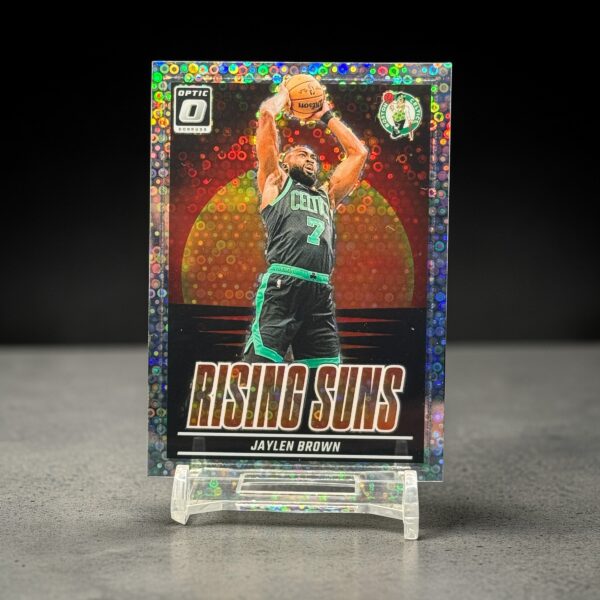 2024-25 Panini Donruss Optic - Rising Suns - Fast Break Holo Prizm #17 Jaylen Brown