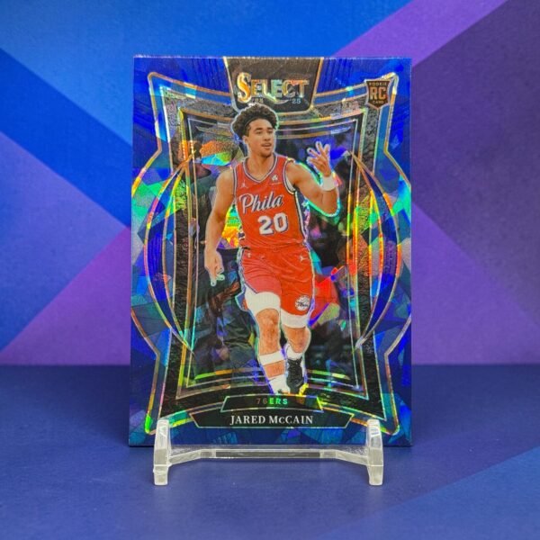 2024-25 Panini Select - [Base] - Blue Cracked Ice Prizm #82  Concourse - Jared McCain