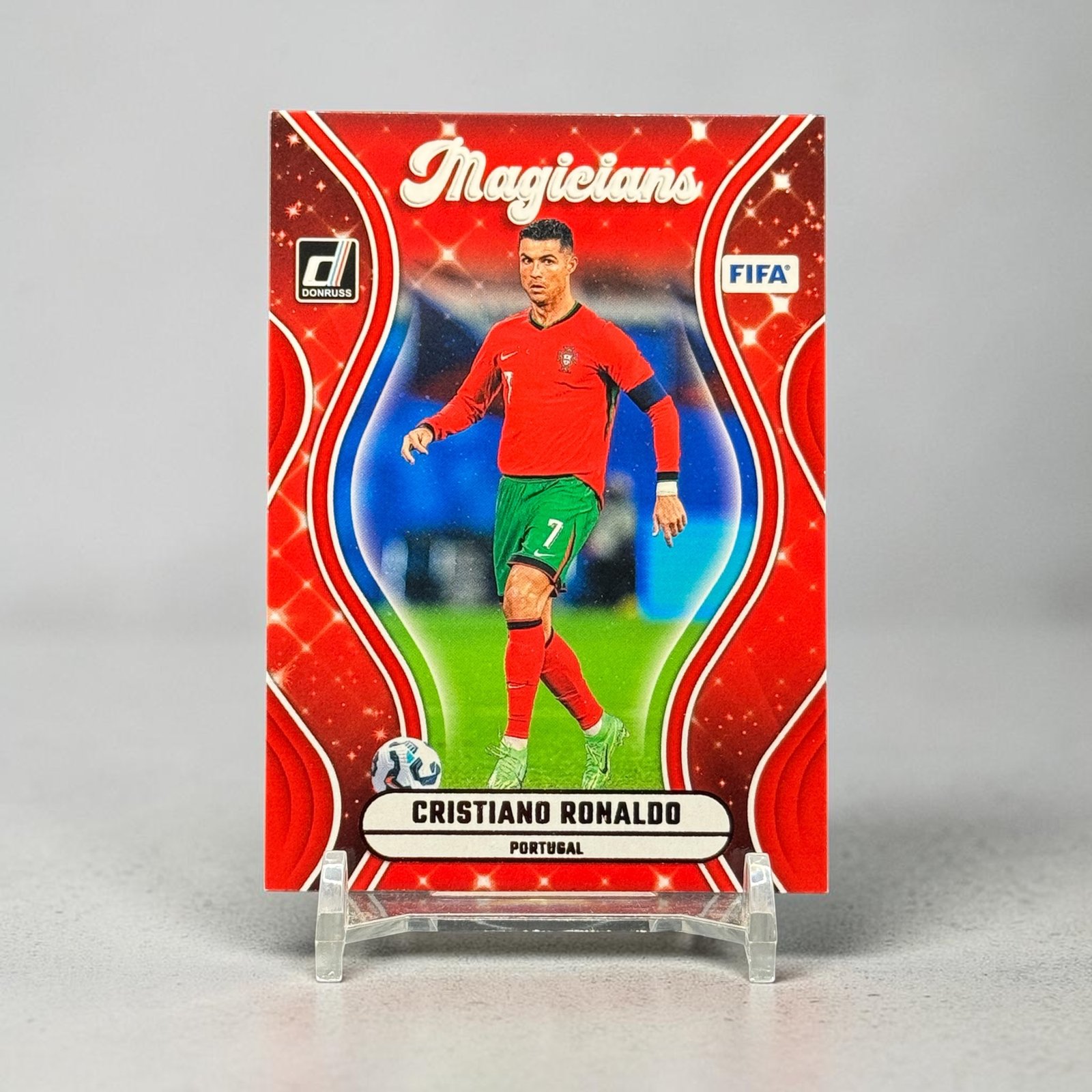 2024-25 Panini Donruss FIFA – Magicians – Red #7 Cristiano Ronaldo