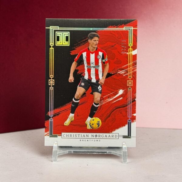2023-24 Panini Impeccable Premier League - [Base] - Gold 1/10 #23 - Christian Norgaard