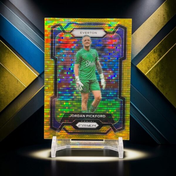 2023-24 Panini Prizm Premier League - [Base] - Gold Pulsar Prizm 08/10 #255 - Jordan Pickford