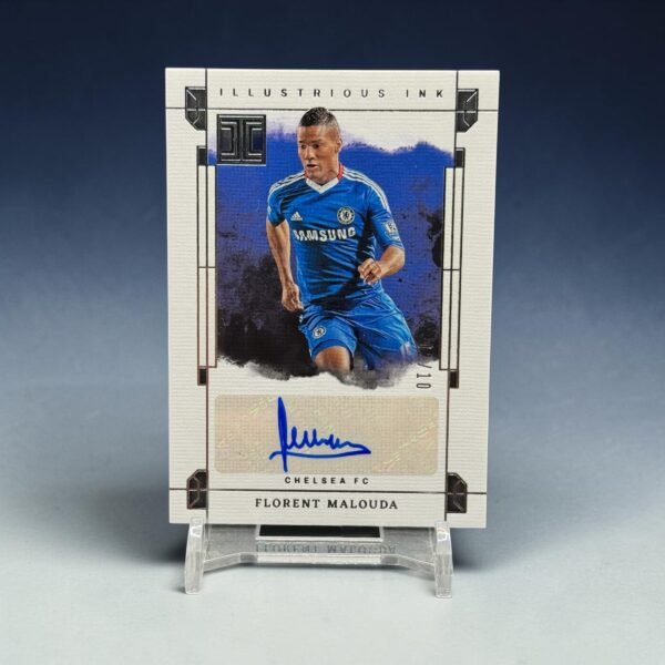 2023-24 Panini Impeccable Premier League - Illustrious Ink - Gold 02/10 #IN-SGN Florent Malouda