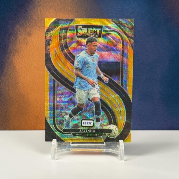 2024-25 Panini Select FIFA - [Base] - Gold Prizm Mezzanine 09/10 #126  - Savinho
